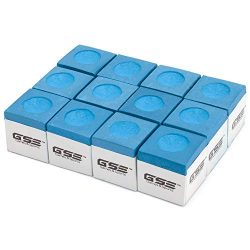 GSE Games & Sports Expert 12-Pack of Billiard/Pool Cue Chalks (5 Colors Available) (Blue)