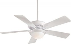 Minka-Aire F569-WH Supra 52″ Ceiling Fan with Light and Remote, White