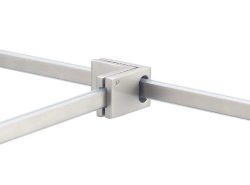 WAC Lighting LM-T-BN “T” Track Connector, Brushed Nickel Finish