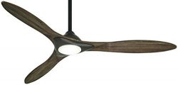 Minka-Aire F868L-ORB Sleek 60″ Smart Ceiling Fan with LED Light and Remote Control, Oil Ru ...