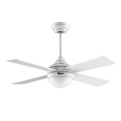 Ovlaim 48 Inch DC Motor LED Ceiling Fan with Remote Control Noiseless Reversible Motor Indoor Ce ...