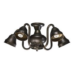 Quorum 2530-8086 Accessory – 14″ 45W 5 LED Ceiling Fan Light Kit, Oiled Bronze Finish