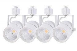 Cloudy Bay 20W Dimmable LED Track Light Head,CRI 90+ Cool White 4000K,Adjustable Tilt Angle Trac ...