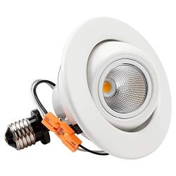 TORCHSTAR 10W 4 Inch High CRI Dimmable Gimbal Retrofit LED Recessed Light, 65W Eqv, Energy Star, ...